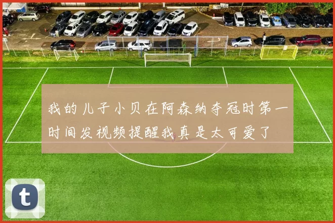 我的儿子小贝在阿森纳夺冠时第一时间发视频提醒我真是太可爱了